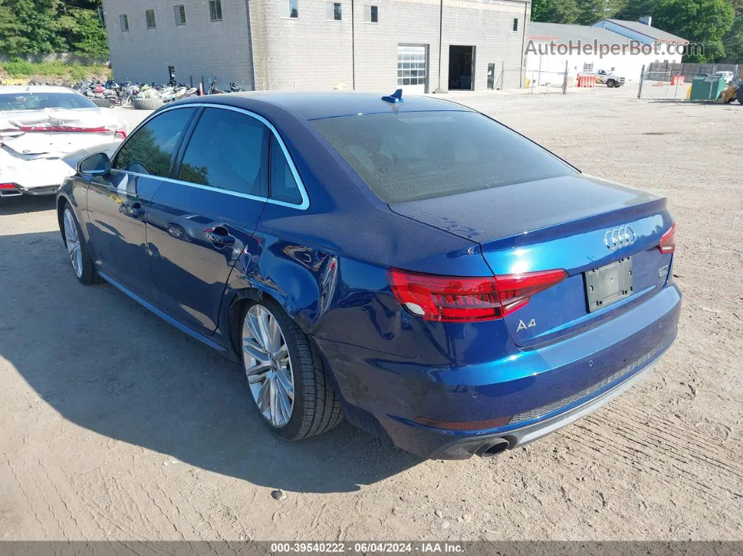 2017 Audi A4 2.0t Premium Blue vin: WAUENAF41HN039652