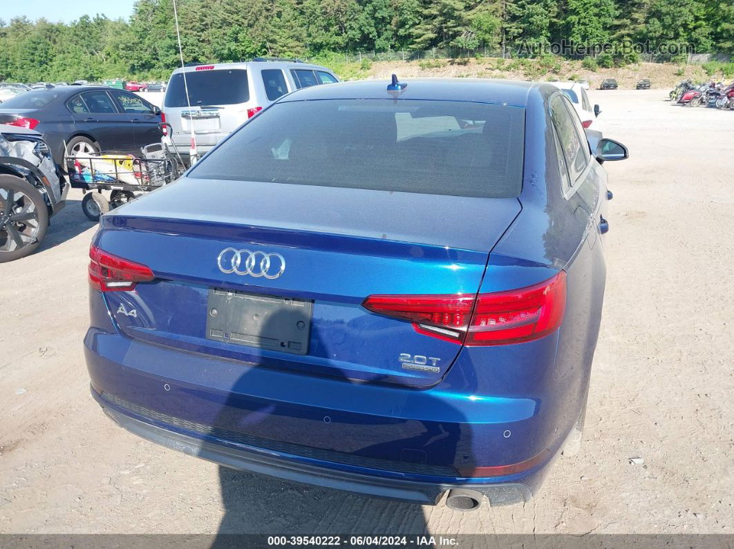 2017 Audi A4 2.0t Premium Blue vin: WAUENAF41HN039652