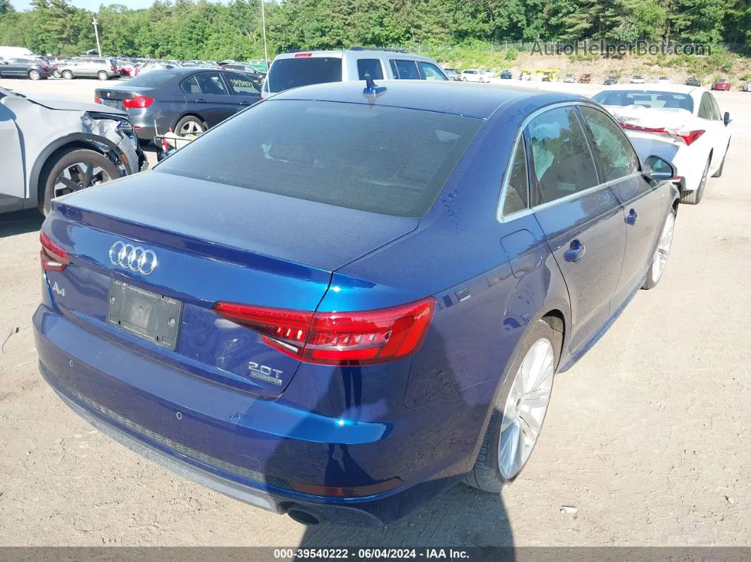 2017 Audi A4 2.0t Premium Blue vin: WAUENAF41HN039652