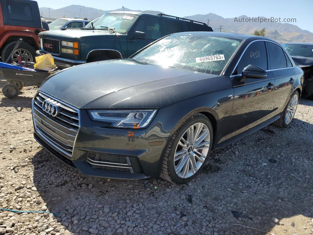 2017 Audi A4 Premium Plus Charcoal vin: WAUENAF41HN069380