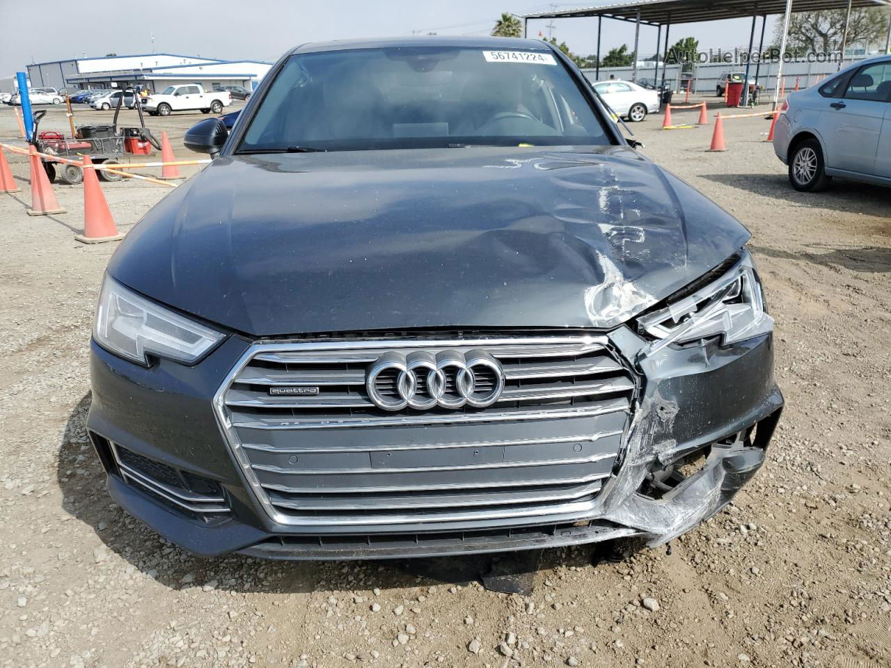 2018 Audi A4 Premium Plus Charcoal vin: WAUENAF41JA014604