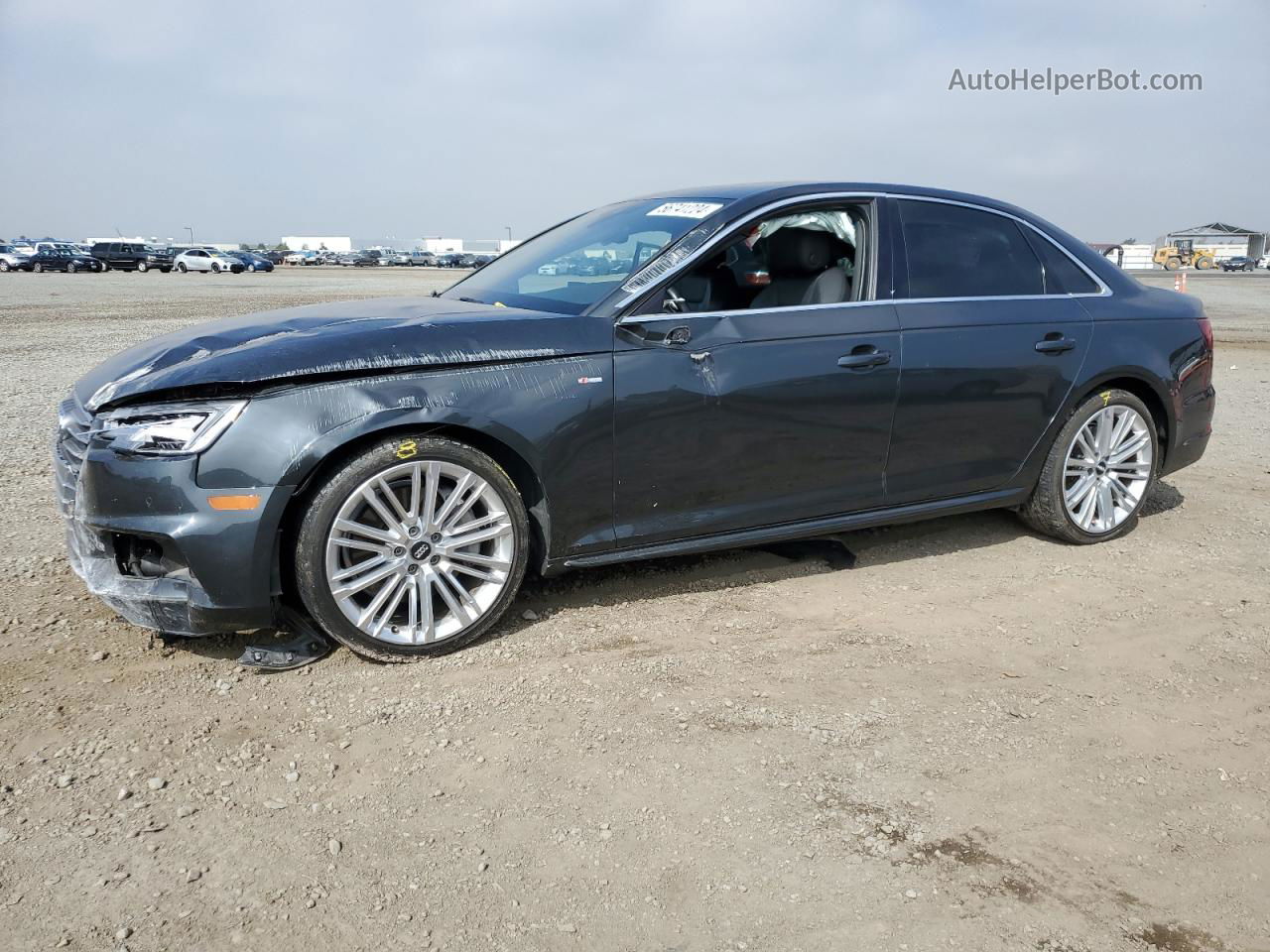 2018 Audi A4 Premium Plus Charcoal vin: WAUENAF41JA014604