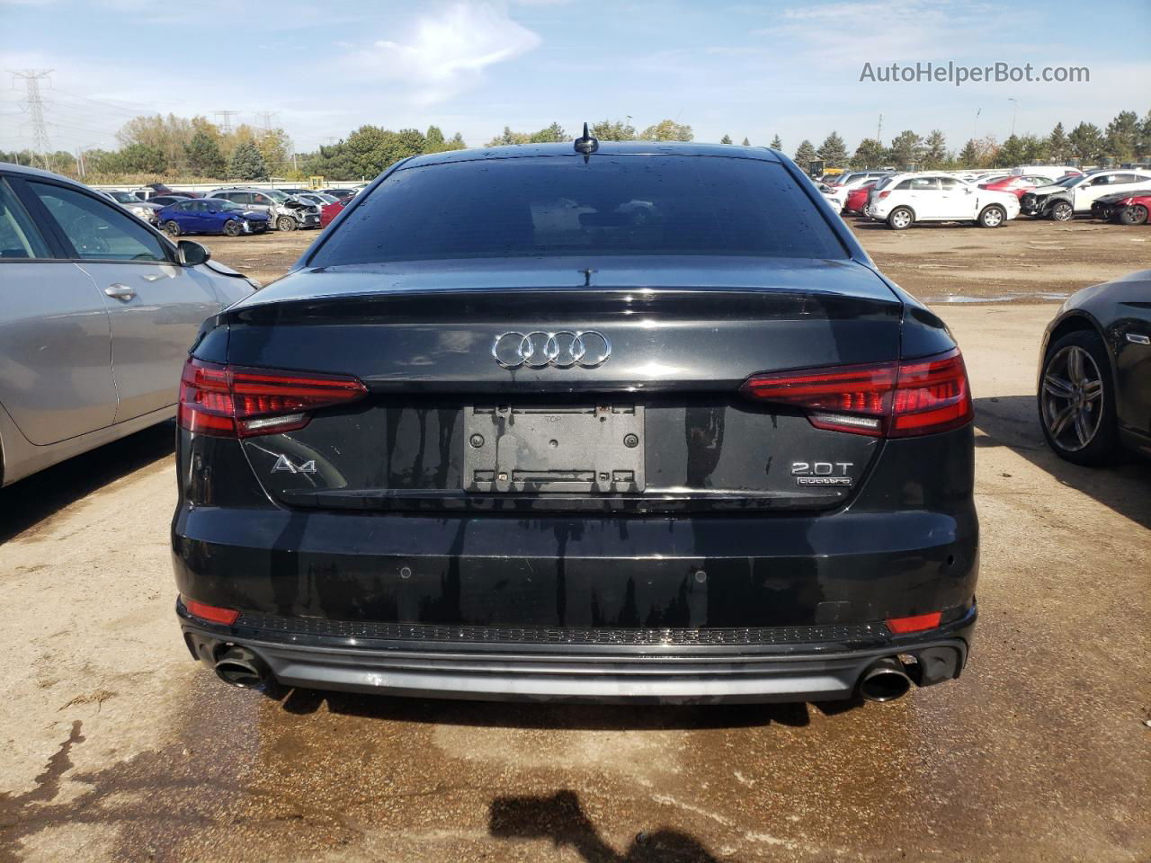 2018 Audi A4 Premium Plus Black vin: WAUENAF41JA038174