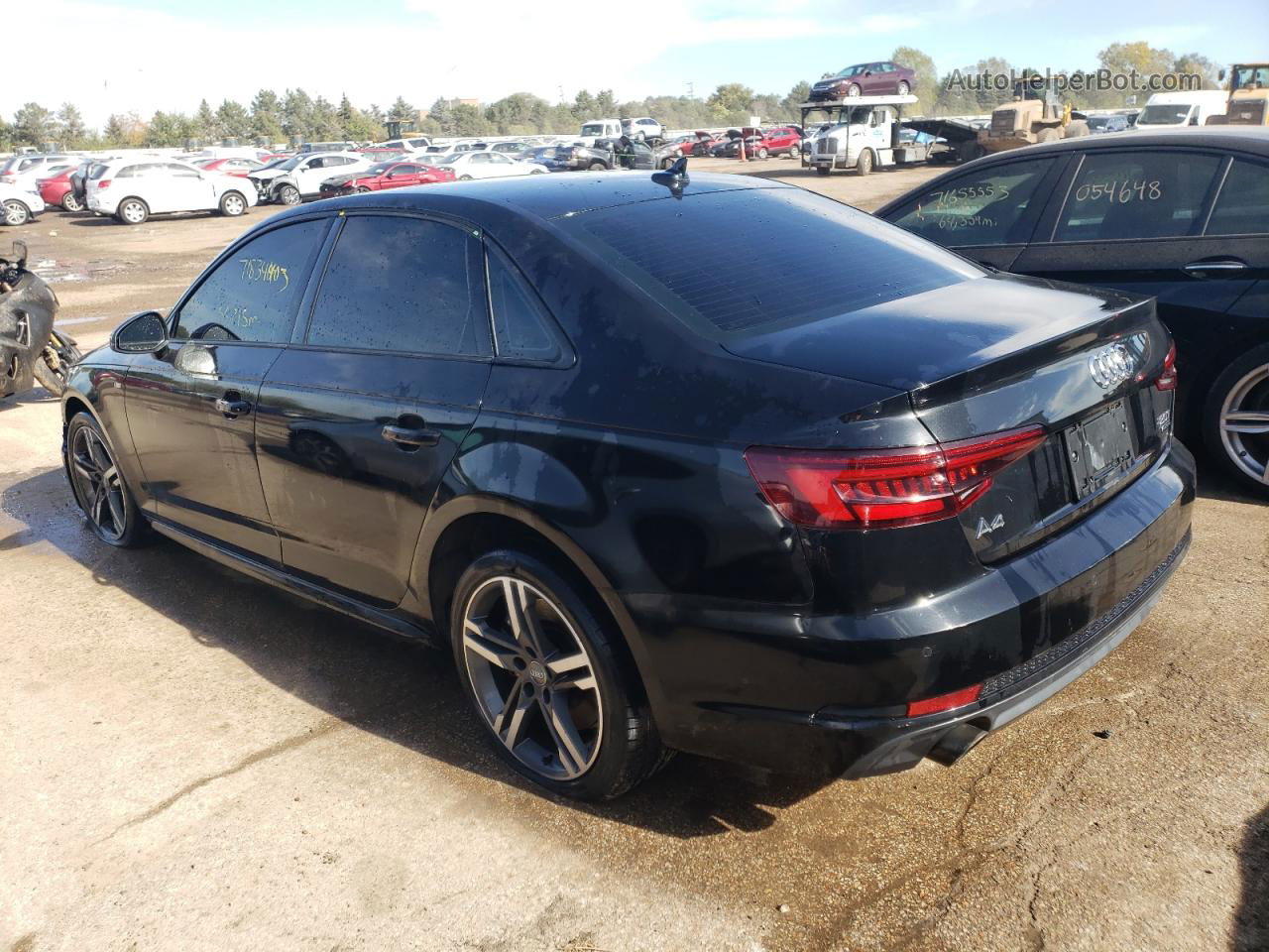 2018 Audi A4 Premium Plus Black vin: WAUENAF41JA038174