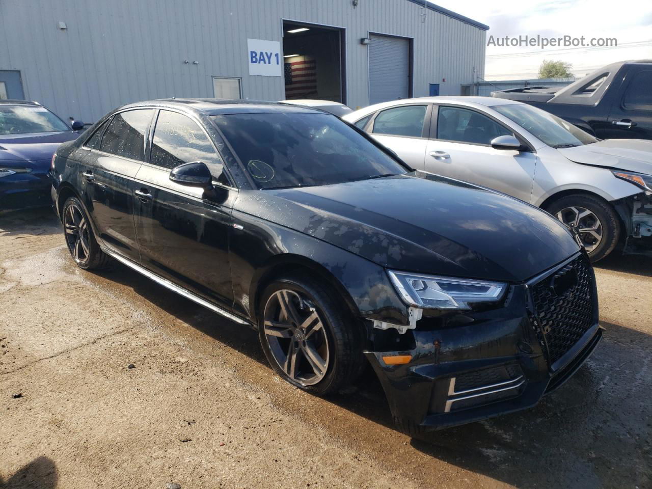 2018 Audi A4 Premium Plus Black vin: WAUENAF41JA038174