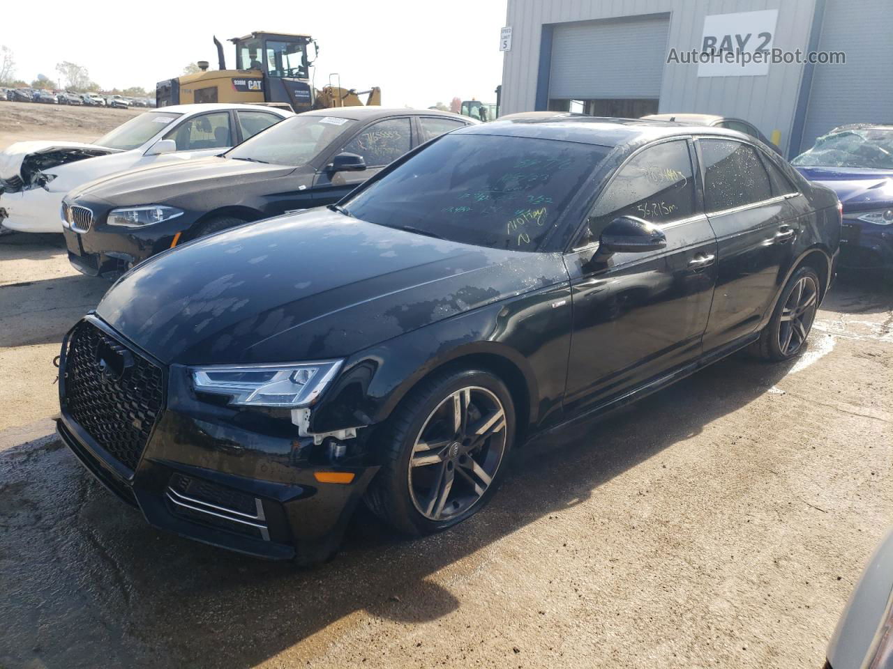 2018 Audi A4 Premium Plus Black vin: WAUENAF41JA038174