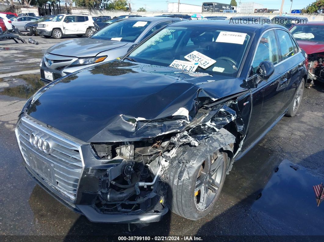 2018 Audi A4 2.0t Premium/2.0t Tech Premium Black vin: WAUENAF41JA068100