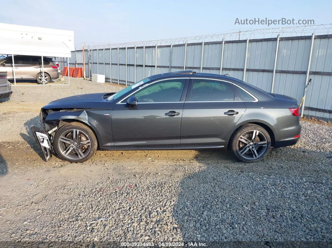 2018 Audi A4 2.0t Premium/2.0t Tech Premium Gray vin: WAUENAF41JA095331