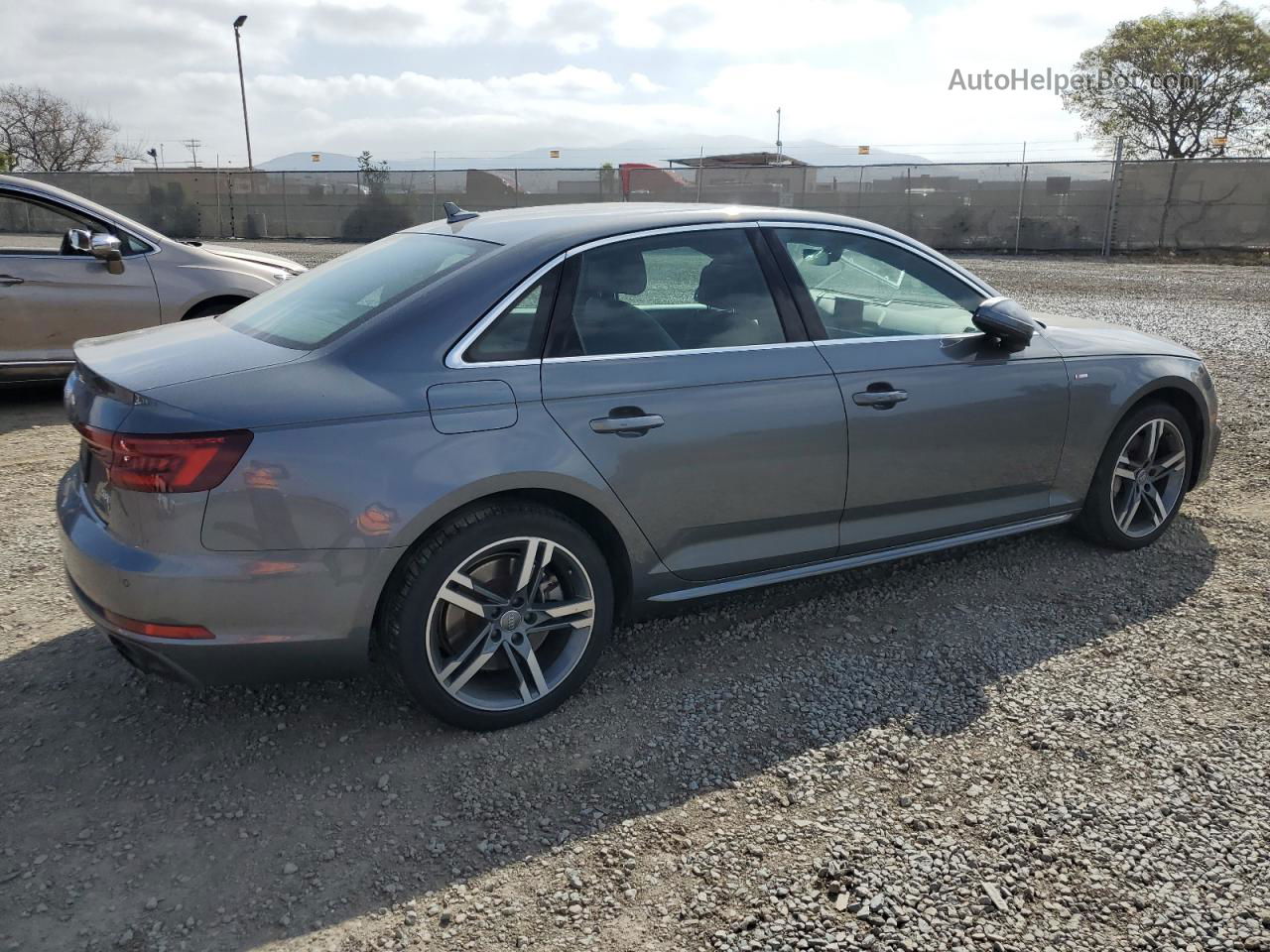 2018 Audi A4 Premium Plus Gray vin: WAUENAF41JA115819