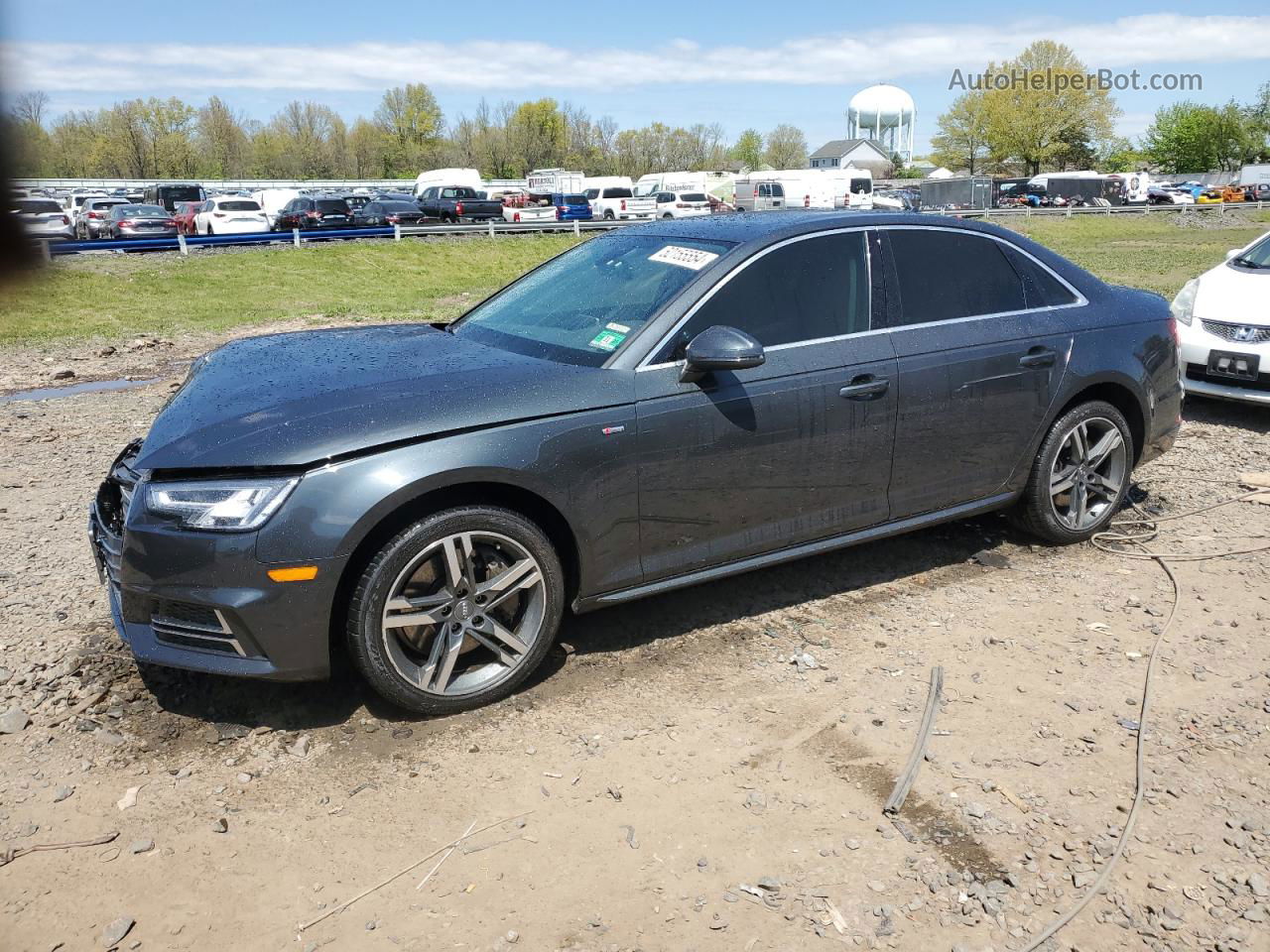 2018 Audi A4 Premium Plus Charcoal vin: WAUENAF41JA134564