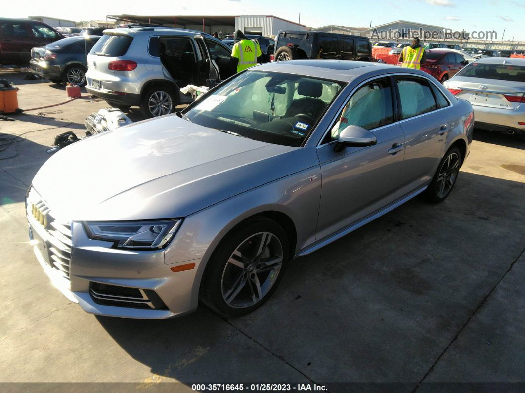 2018 Audi A4 Premium Plus Silver vin: WAUENAF41JA161604