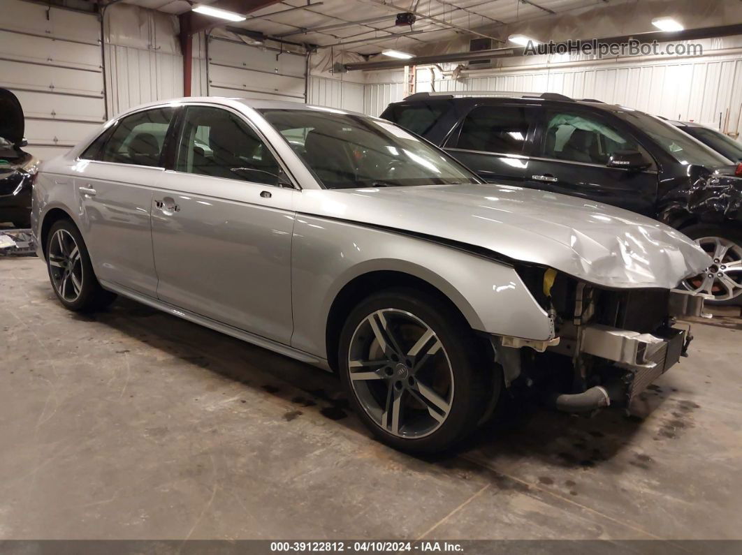 2018 Audi A4 2.0t Premium/2.0t Tech Premium Silver vin: WAUENAF41JN006883