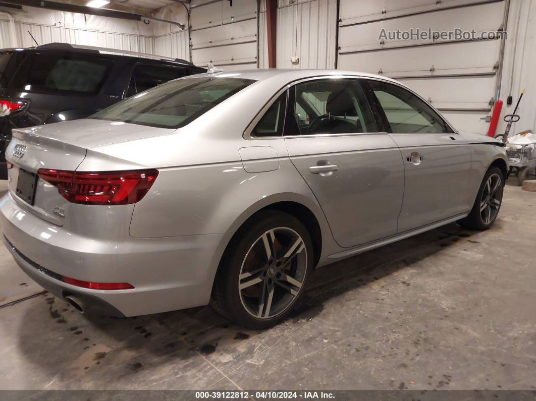 2018 Audi A4 2.0t Premium/2.0t Tech Premium Silver vin: WAUENAF41JN006883