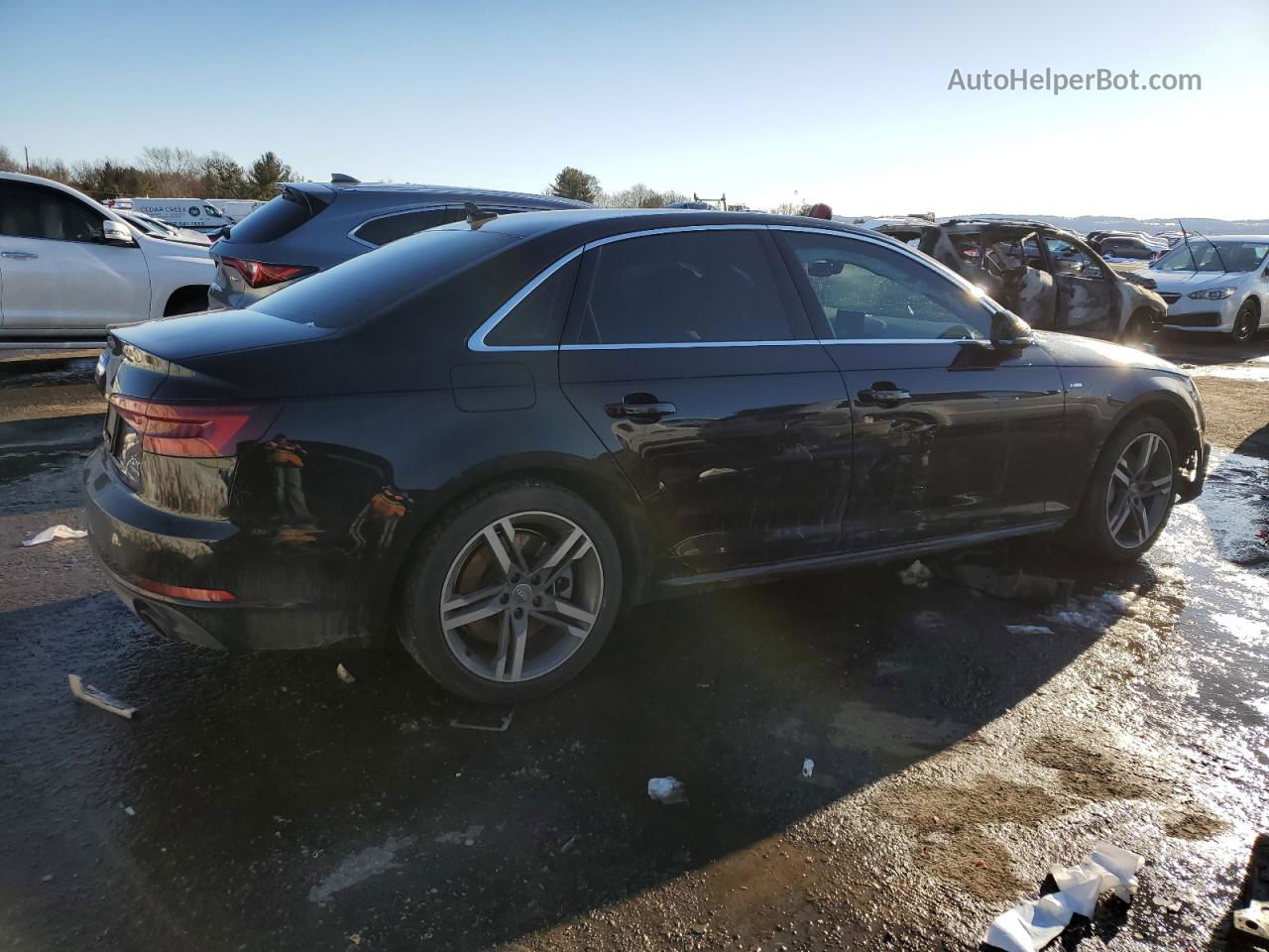 2018 Audi A4 Premium Plus Черный vin: WAUENAF41JN009461