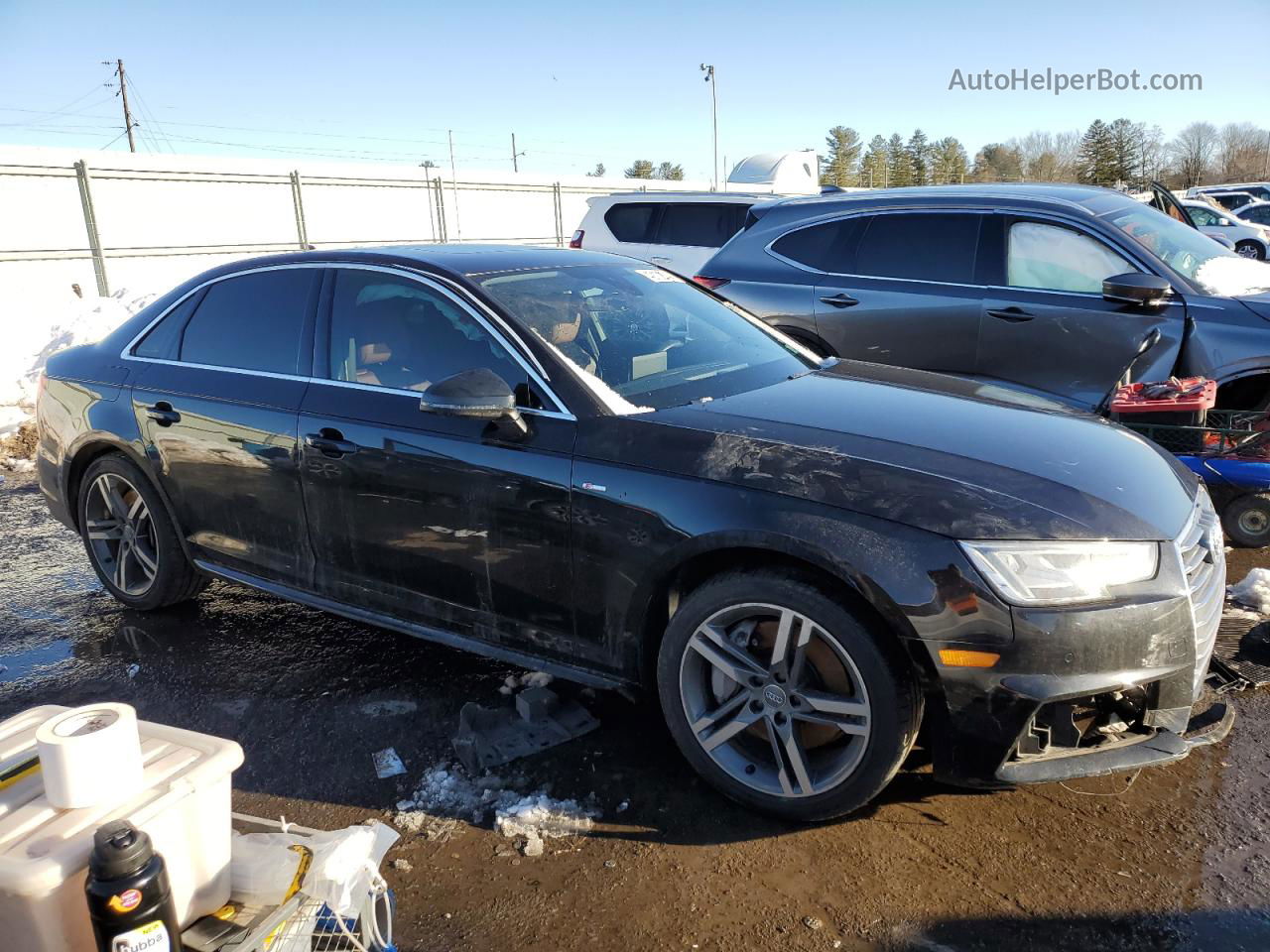 2018 Audi A4 Premium Plus Черный vin: WAUENAF41JN009461