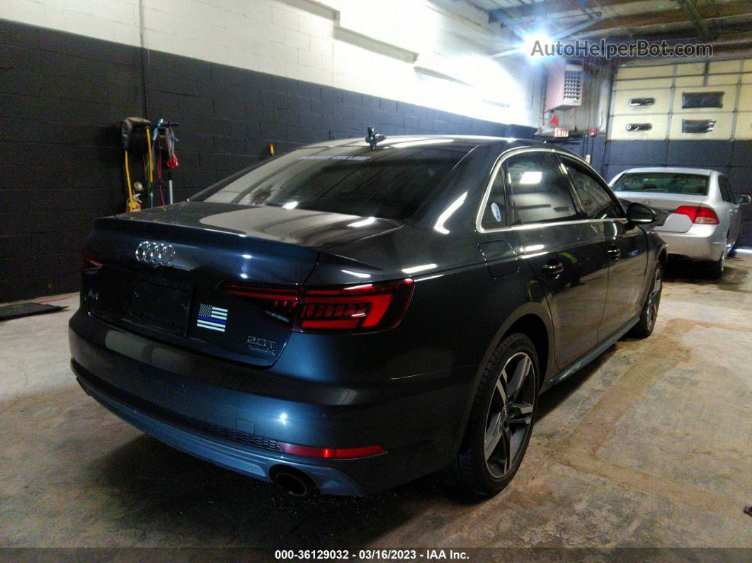 2018 Audi A4 2.0t Tech Premium/2.0t Premium Gray vin: WAUENAF41JN010111