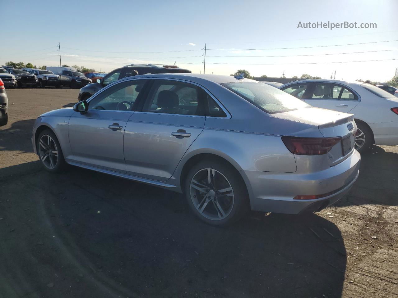 2018 Audi A4 Premium Plus Silver vin: WAUENAF41JN012411