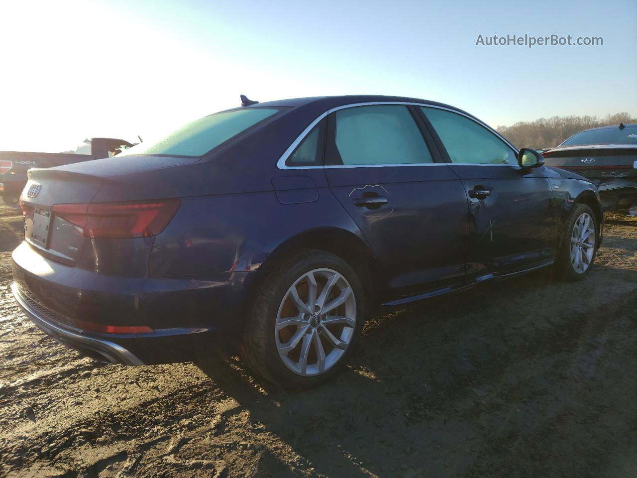 2019 Audi A4 Premium Plus Blue vin: WAUENAF41KA098649