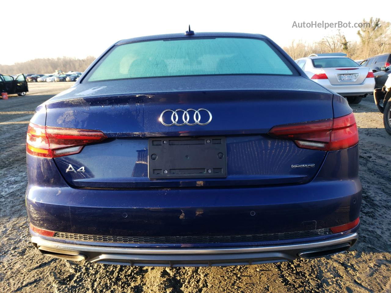 2019 Audi A4 Premium Plus Blue vin: WAUENAF41KA098649