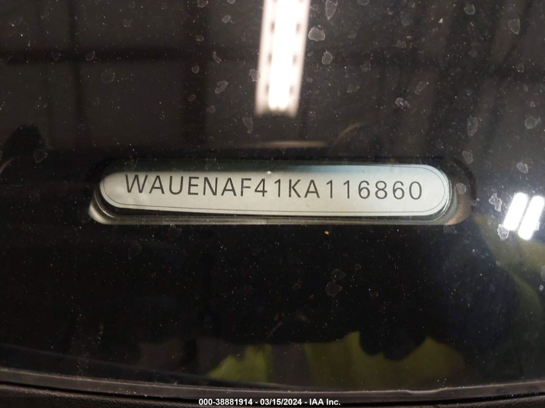 2019 Audi A4 45 Premium Silver vin: WAUENAF41KA116860