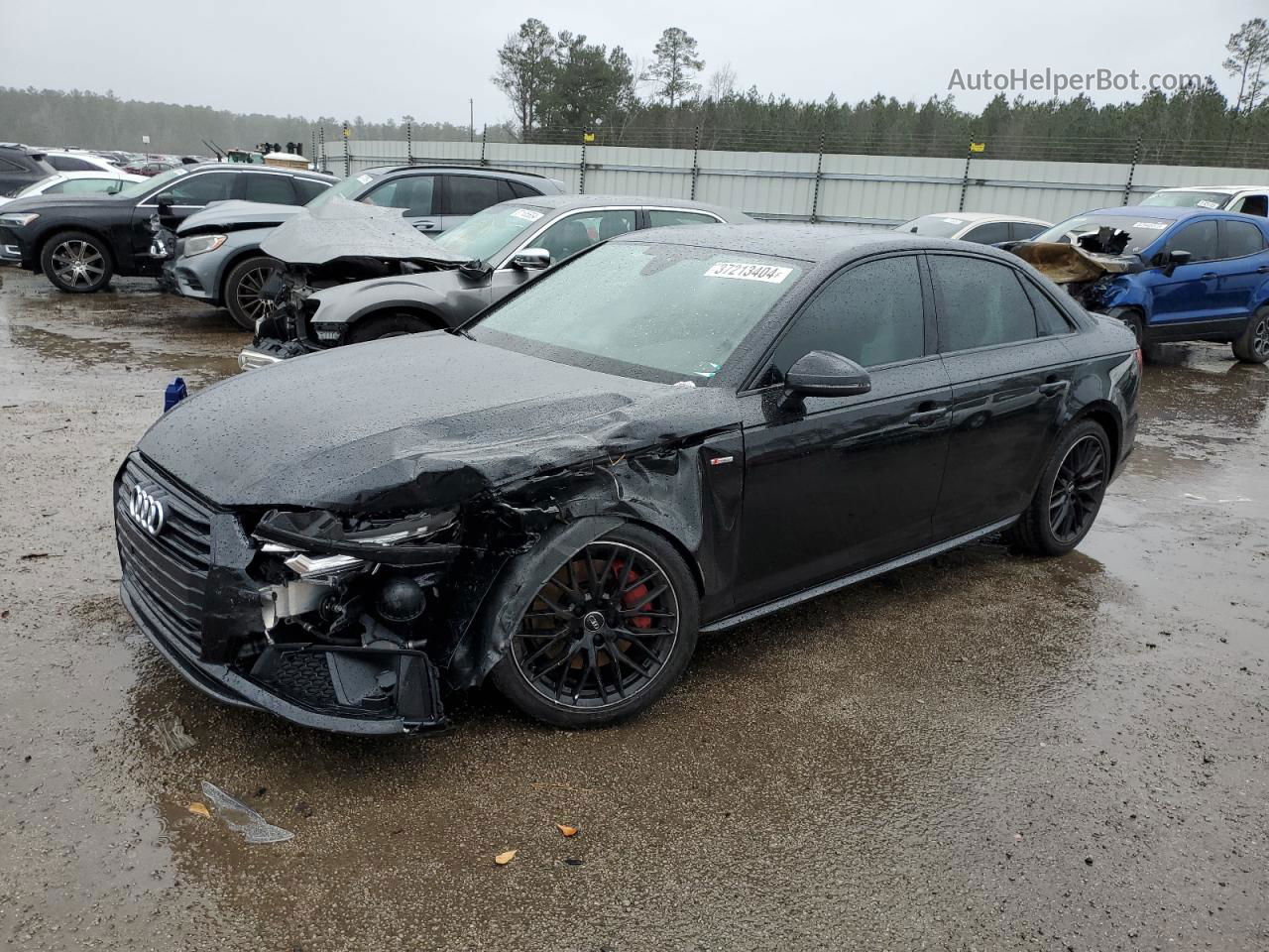 2019 Audi A4 Premium Plus Black vin: WAUENAF41KN018582