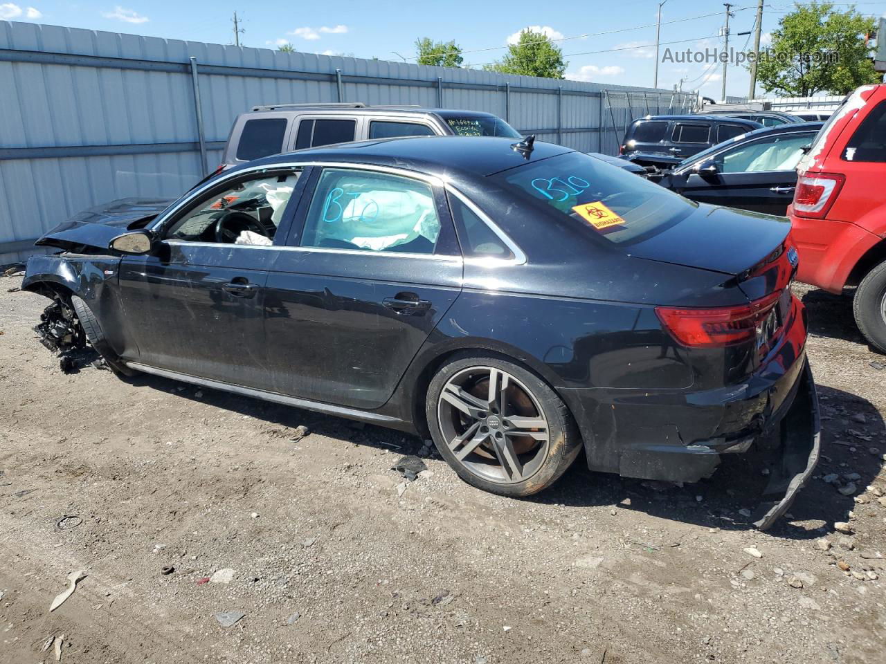 2017 Audi A4 Premium Plus Black vin: WAUENAF42HN004506