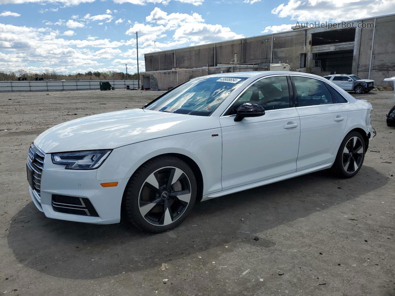 2017 Audi A4 Premium Plus White vin: WAUENAF42HN005431