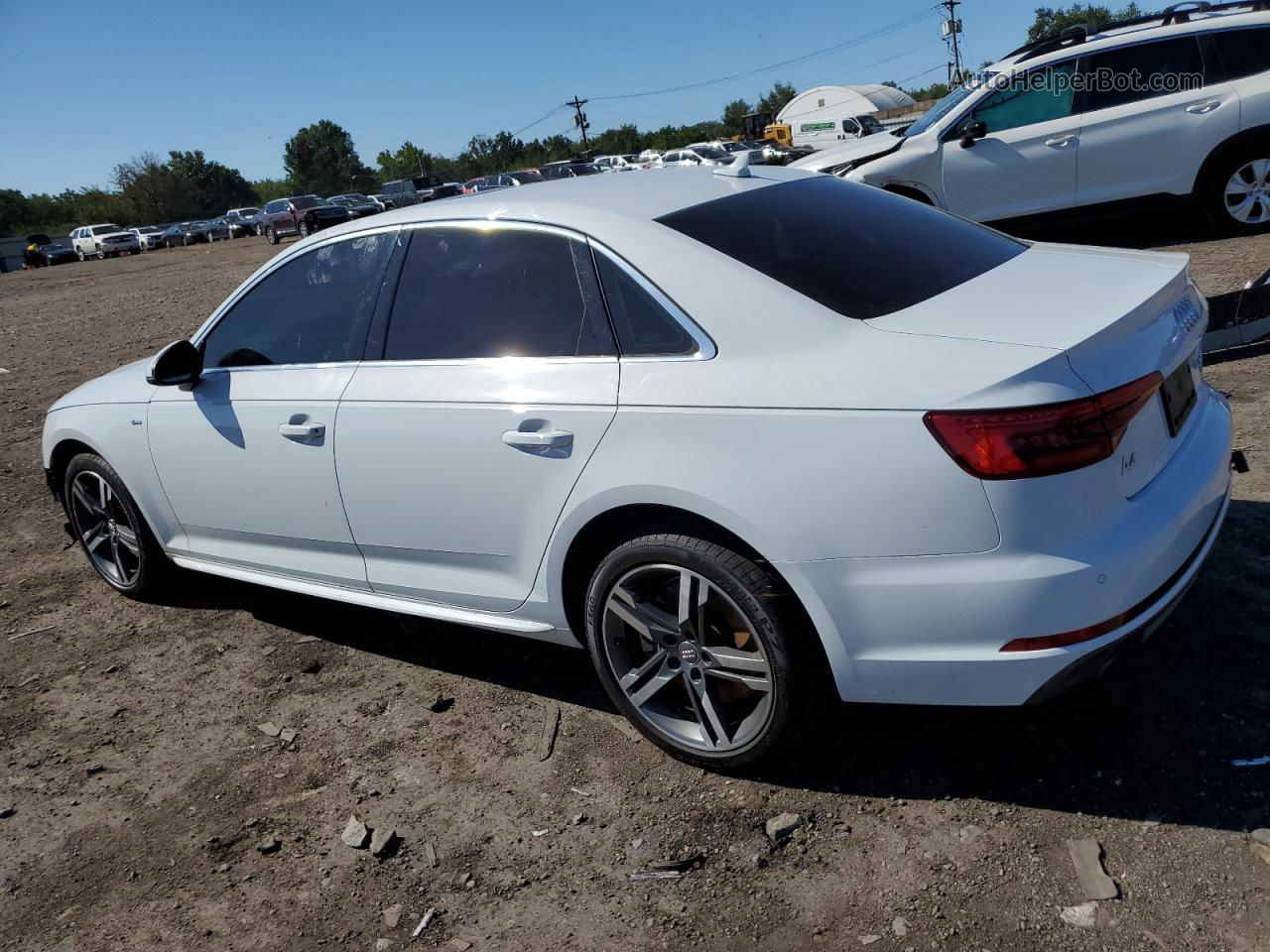 2017 Audi A4 Premium Plus White vin: WAUENAF42HN024528