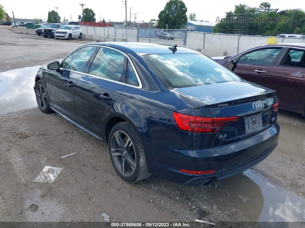 2017 Audi A4 2.0t Premium Синий vin: WAUENAF42HN032368