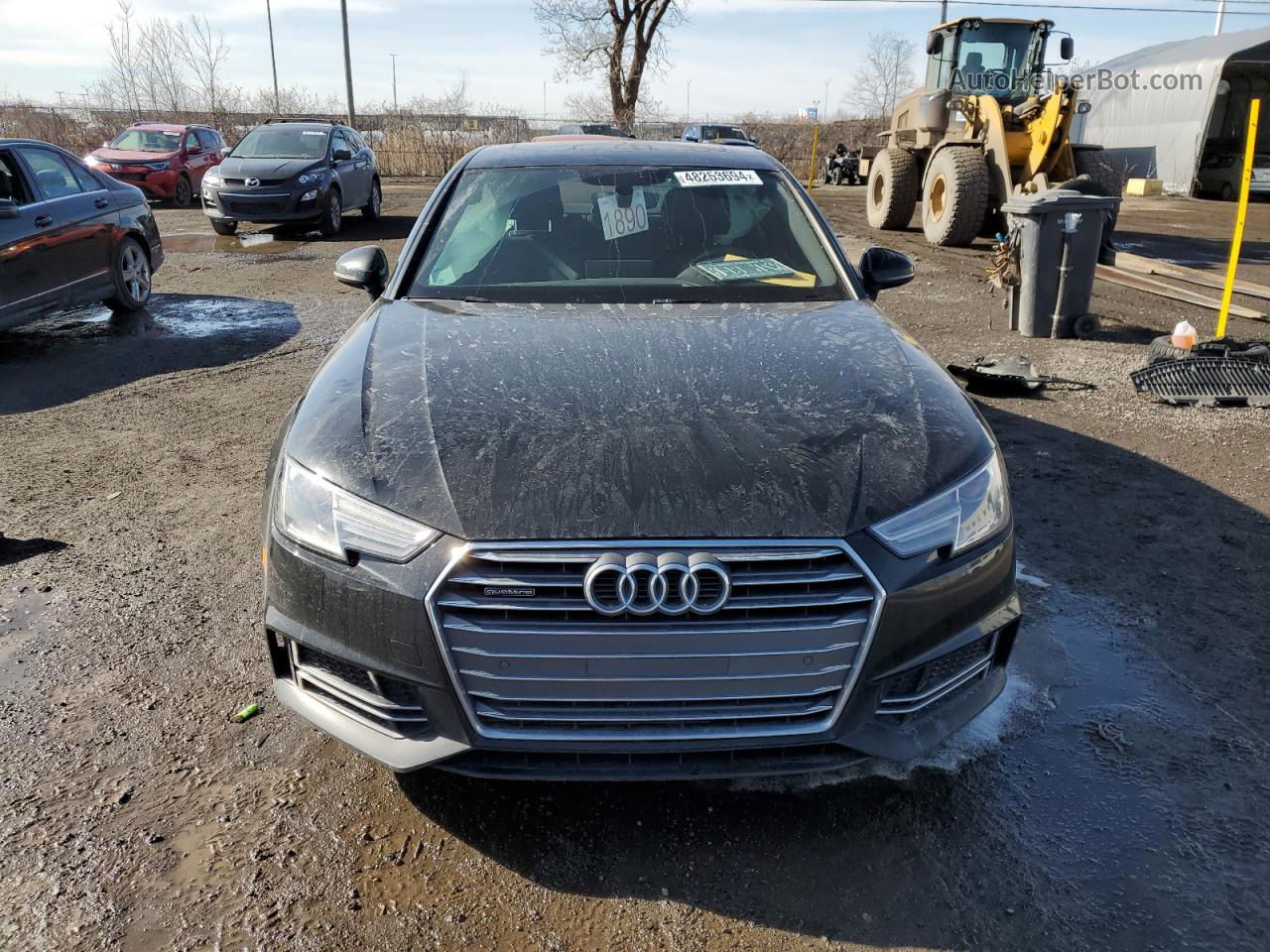 2017 Audi A4 Premium Plus Black vin: WAUENAF42HN040633