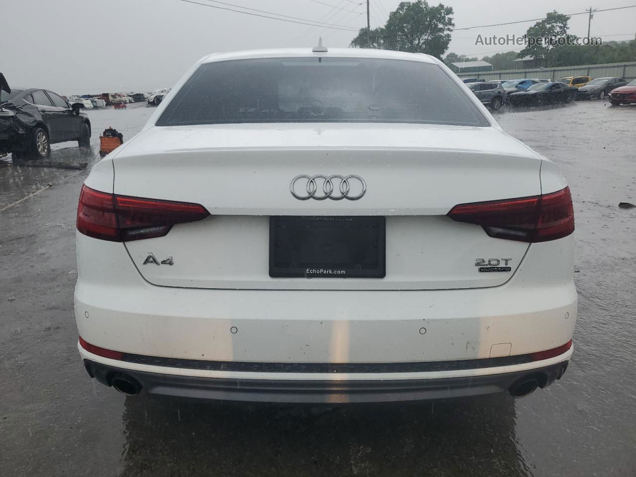 2017 Audi A4 Premium Plus White vin: WAUENAF42HN070425