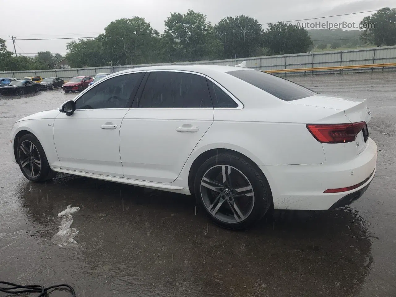 2017 Audi A4 Premium Plus White vin: WAUENAF42HN070425