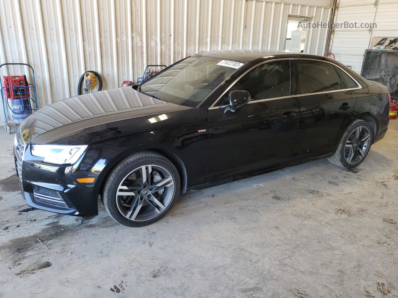 2018 Audi A4 Premium Plus Black vin: WAUENAF42JA020671