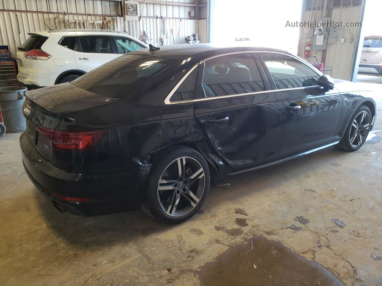 2018 Audi A4 Premium Plus Black vin: WAUENAF42JA020671