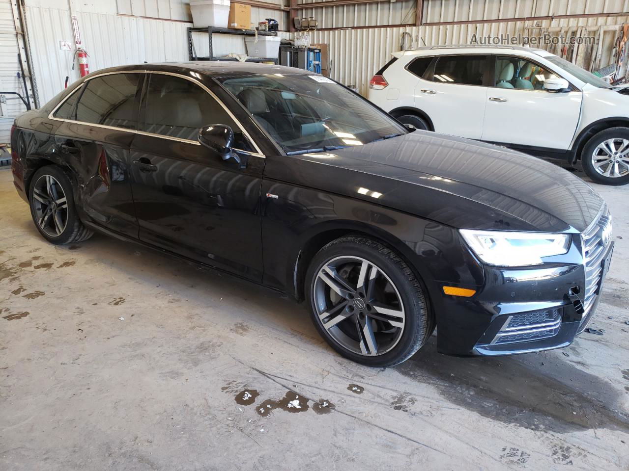 2018 Audi A4 Premium Plus Black vin: WAUENAF42JA020671