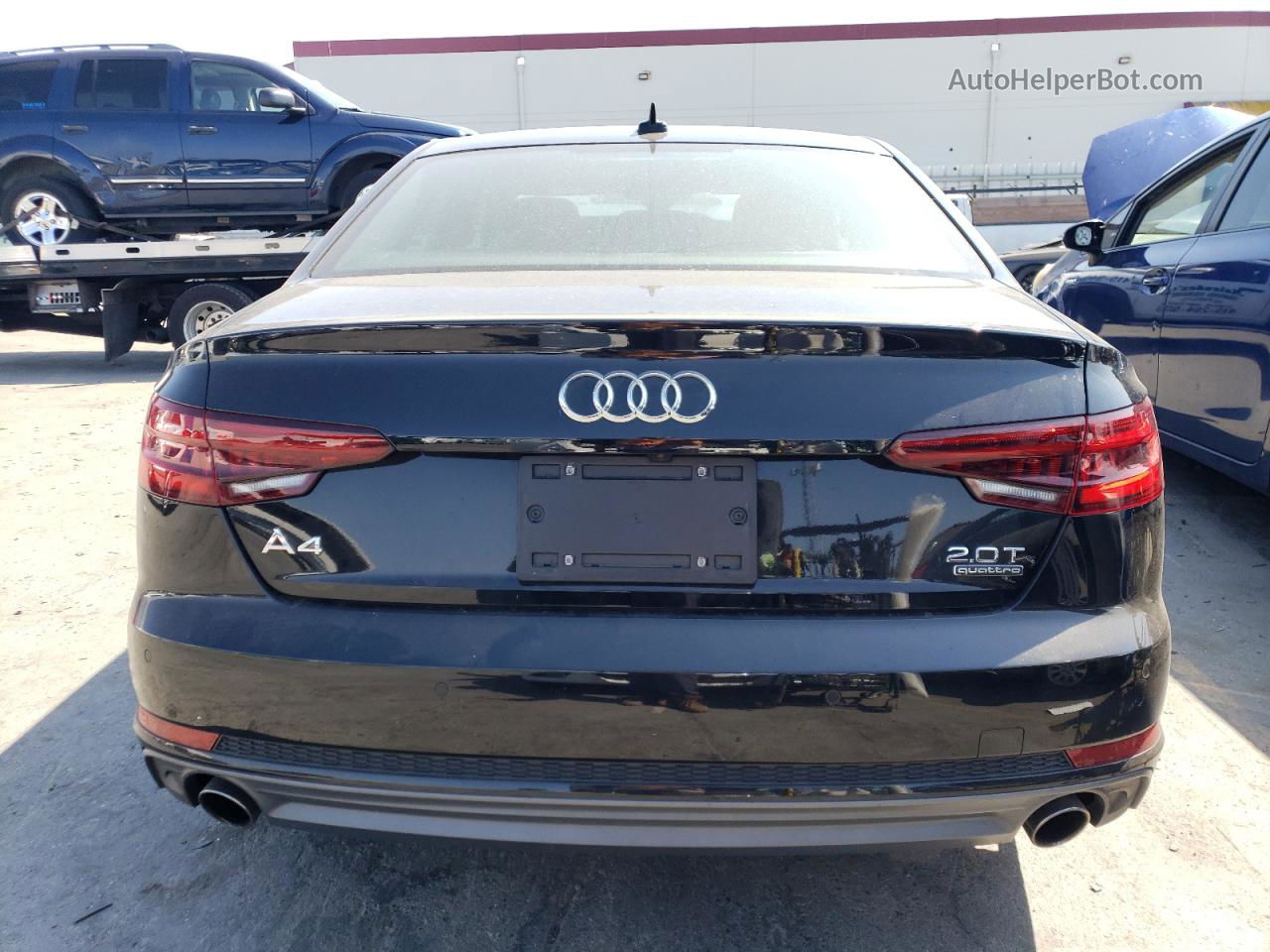 2018 Audi A4 Premium Plus Black vin: WAUENAF42JA023036