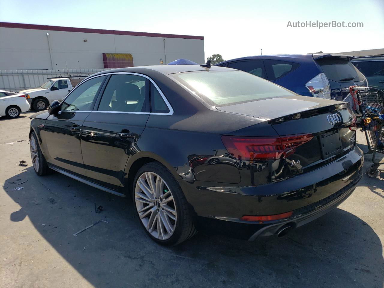 2018 Audi A4 Premium Plus Black vin: WAUENAF42JA023036