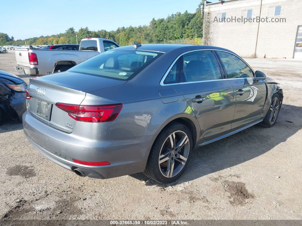 2018 Audi A4 Premium Plus Gray vin: WAUENAF42JA028091