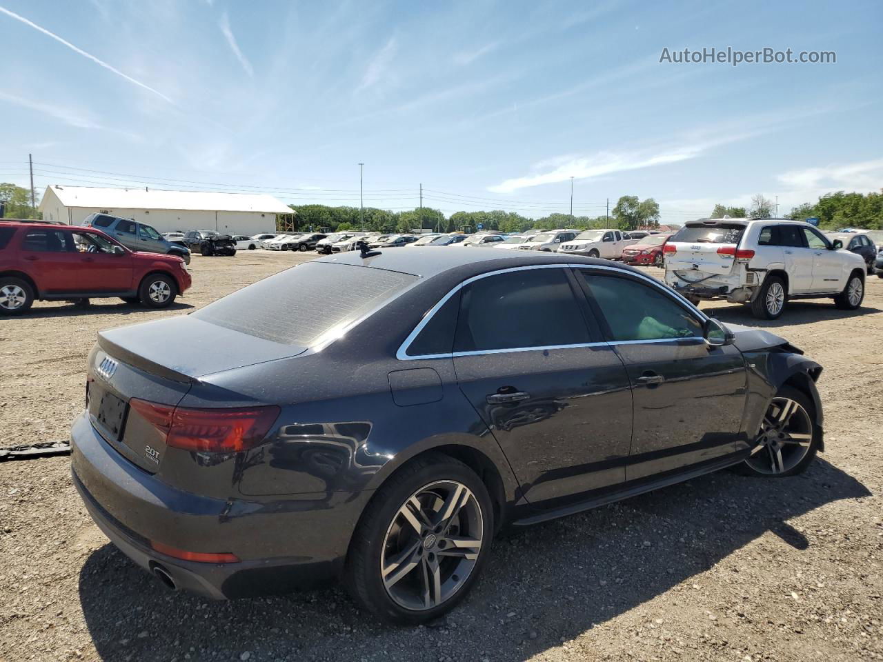 2018 Audi A4 Premium Plus Угольный vin: WAUENAF42JA052648