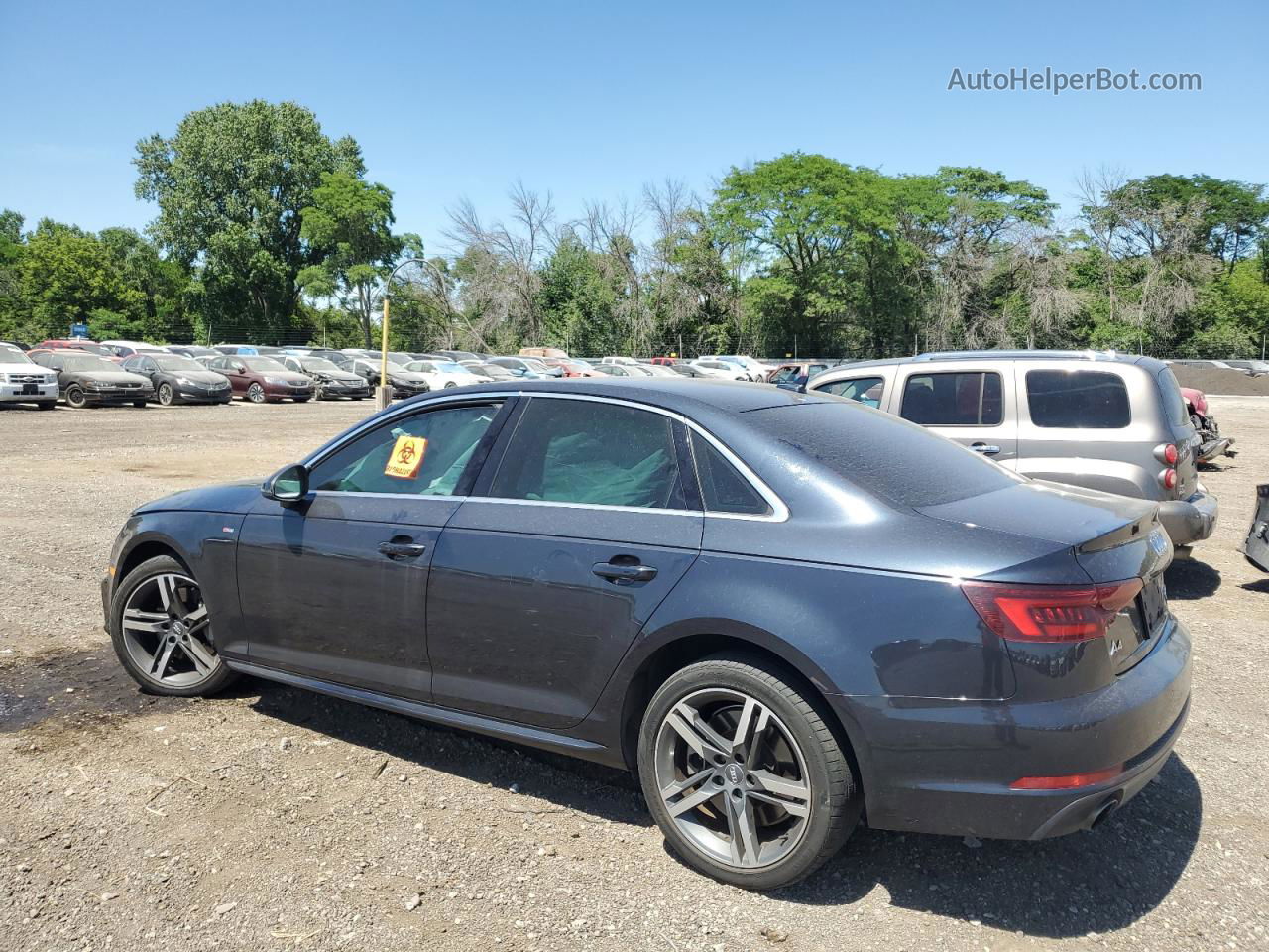 2018 Audi A4 Premium Plus Charcoal vin: WAUENAF42JA052648