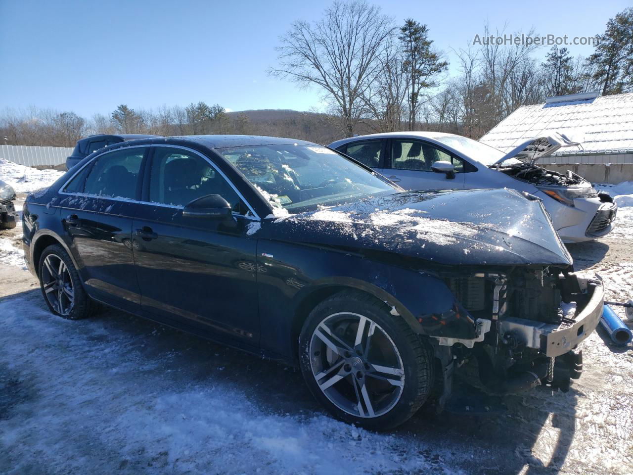 2018 Audi A4 Premium Plus Black vin: WAUENAF42JA130717