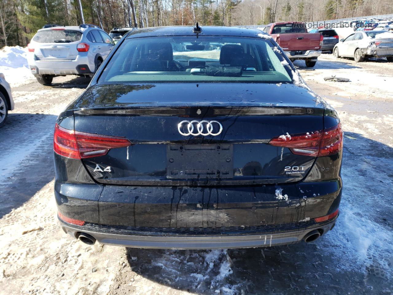 2018 Audi A4 Premium Plus Black vin: WAUENAF42JA130717