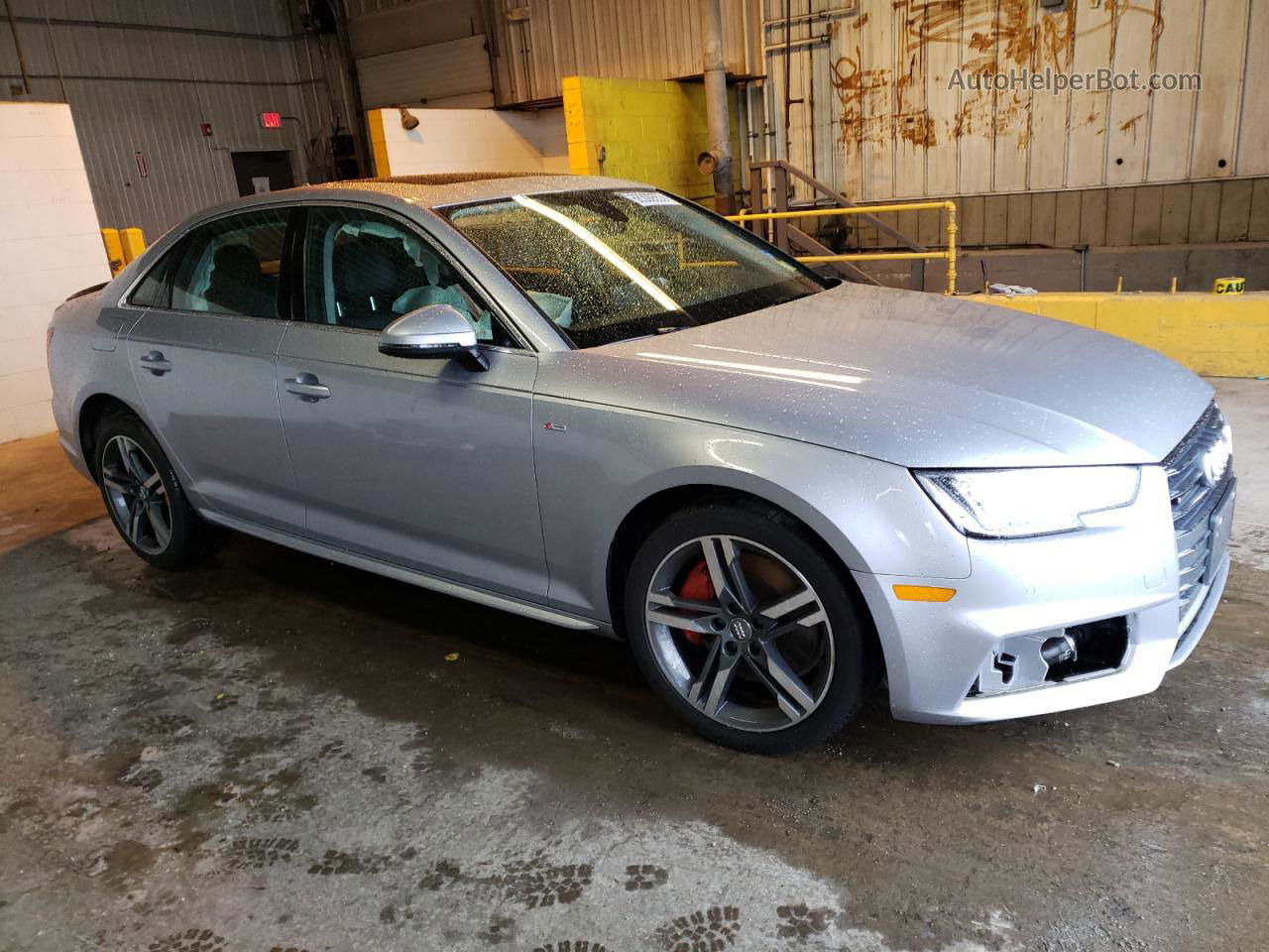 2018 Audi A4 Premium Plus Silver vin: WAUENAF42JA165032