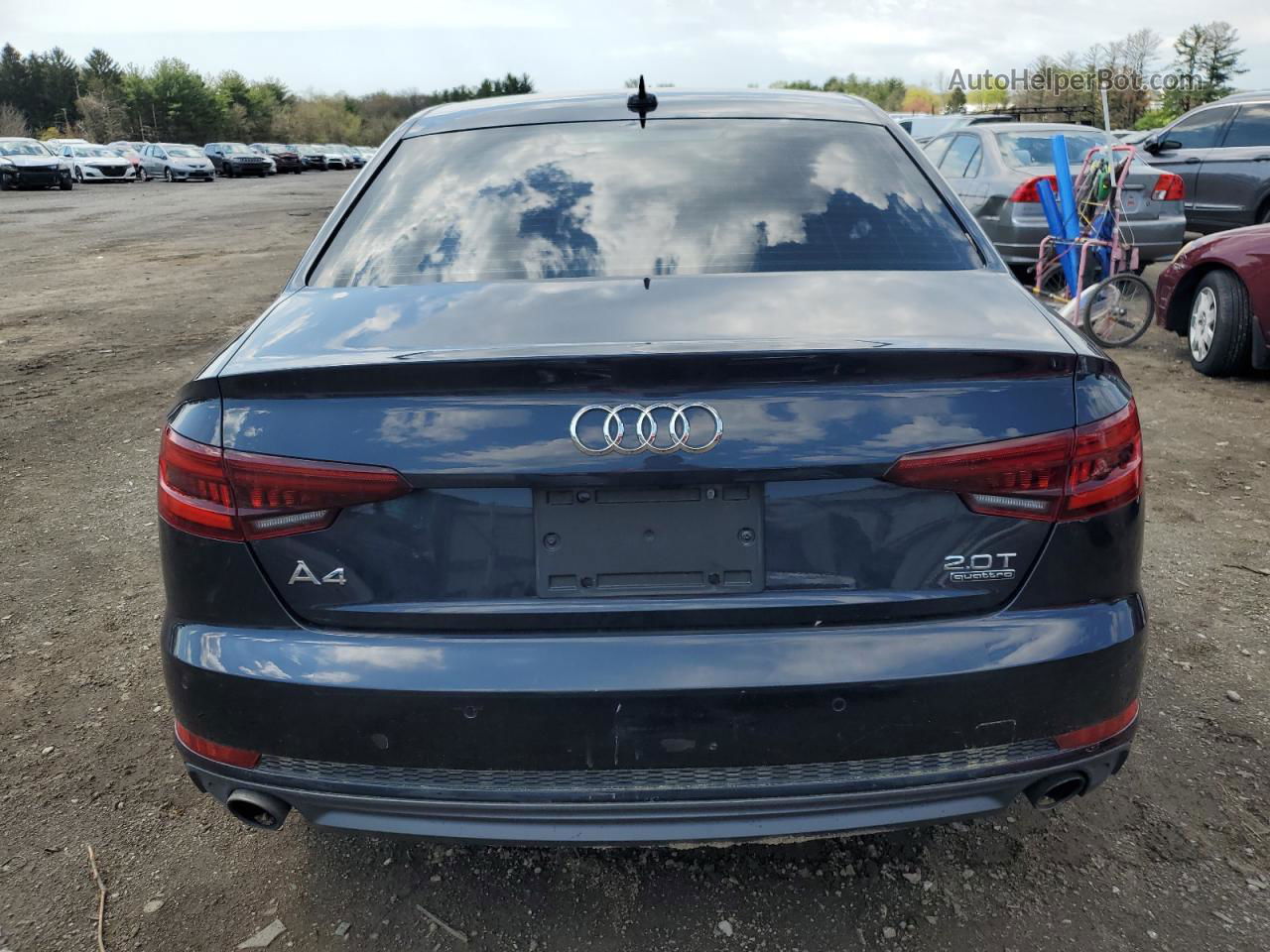 2018 Audi A4 Premium Plus Blue vin: WAUENAF42JA188228