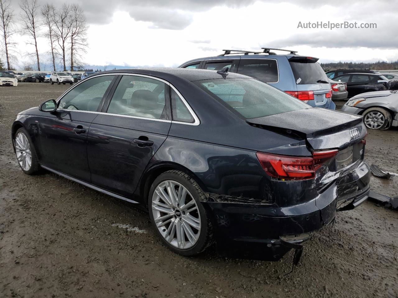 2018 Audi A4 Premium Plus Blue vin: WAUENAF42JN002759