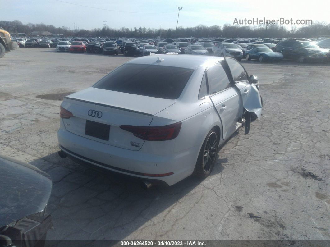 2018 Audi A4 Premium Plus White vin: WAUENAF42JN005015