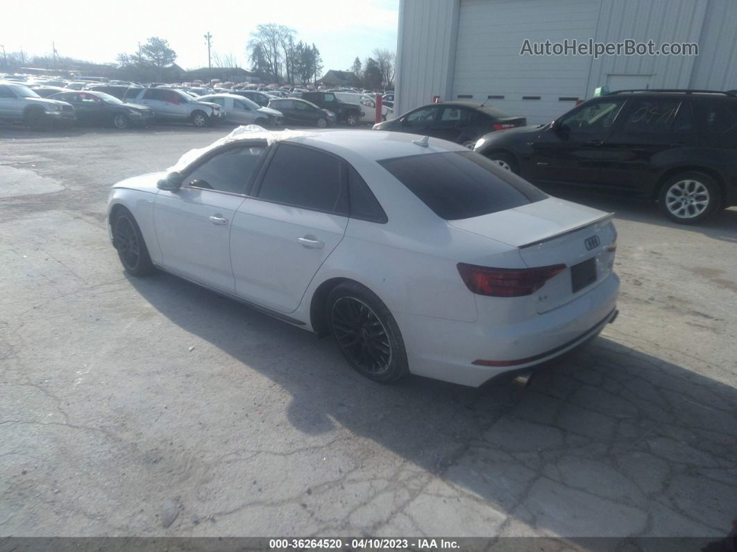 2018 Audi A4 Premium Plus White vin: WAUENAF42JN005015