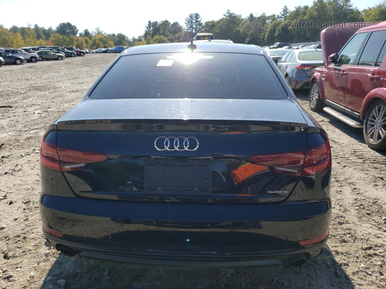 2018 Audi A4 Premium Plus Black vin: WAUENAF42JN006651