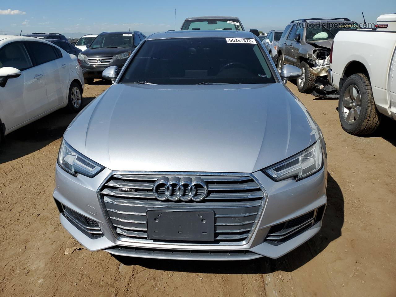 2018 Audi A4 Premium Plus Silver vin: WAUENAF42JN007136