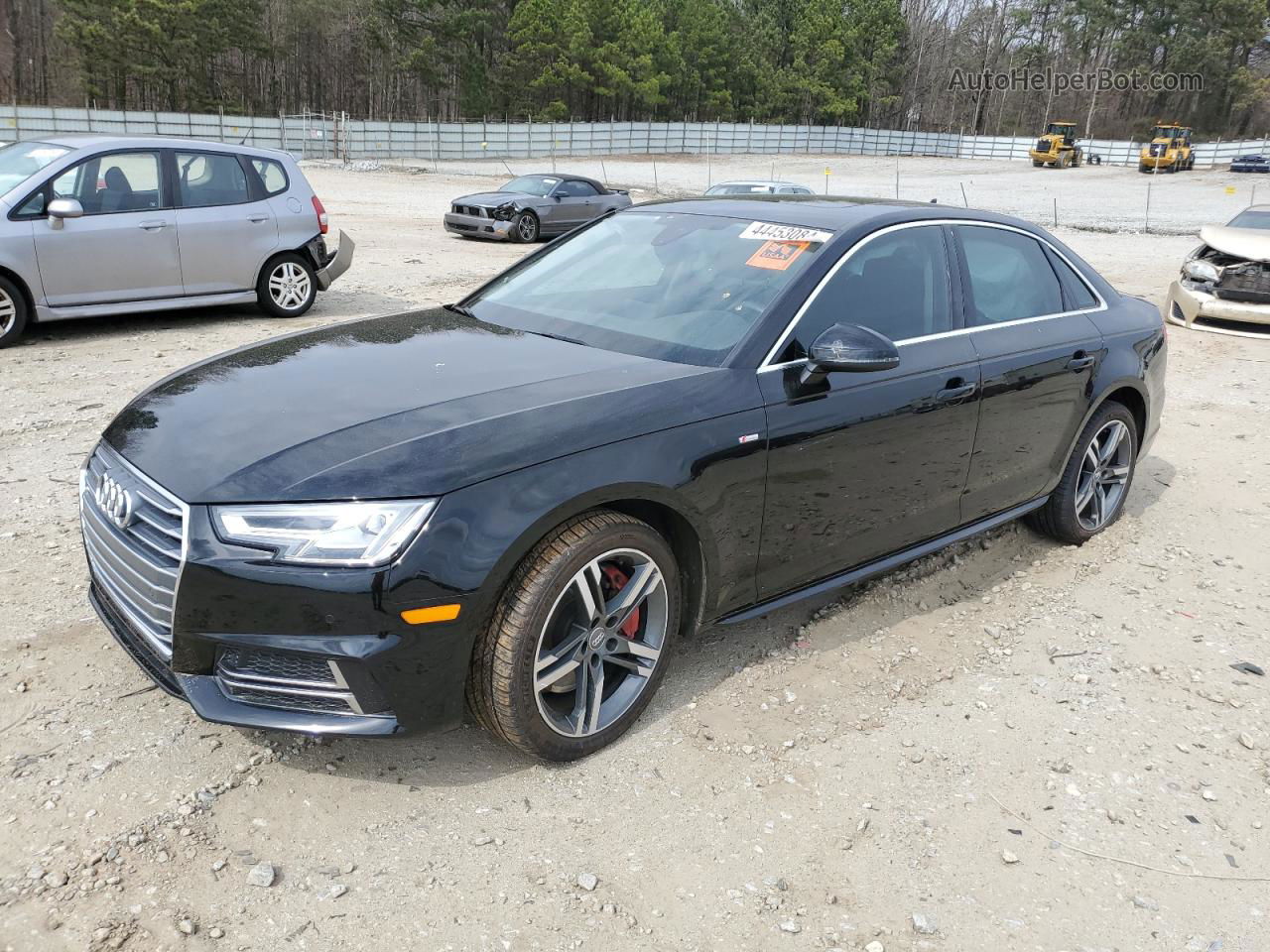 2018 Audi A4 Premium Plus Black vin: WAUENAF42JN007590